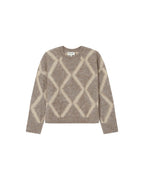 Greige Patterned Jumper Salinger