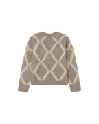 Greige Patterned Jumper Salinger