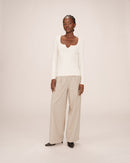 Jersey crudo con cuello dividido Salem