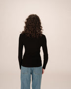 Jersey Cuello Hendido Negro Salem