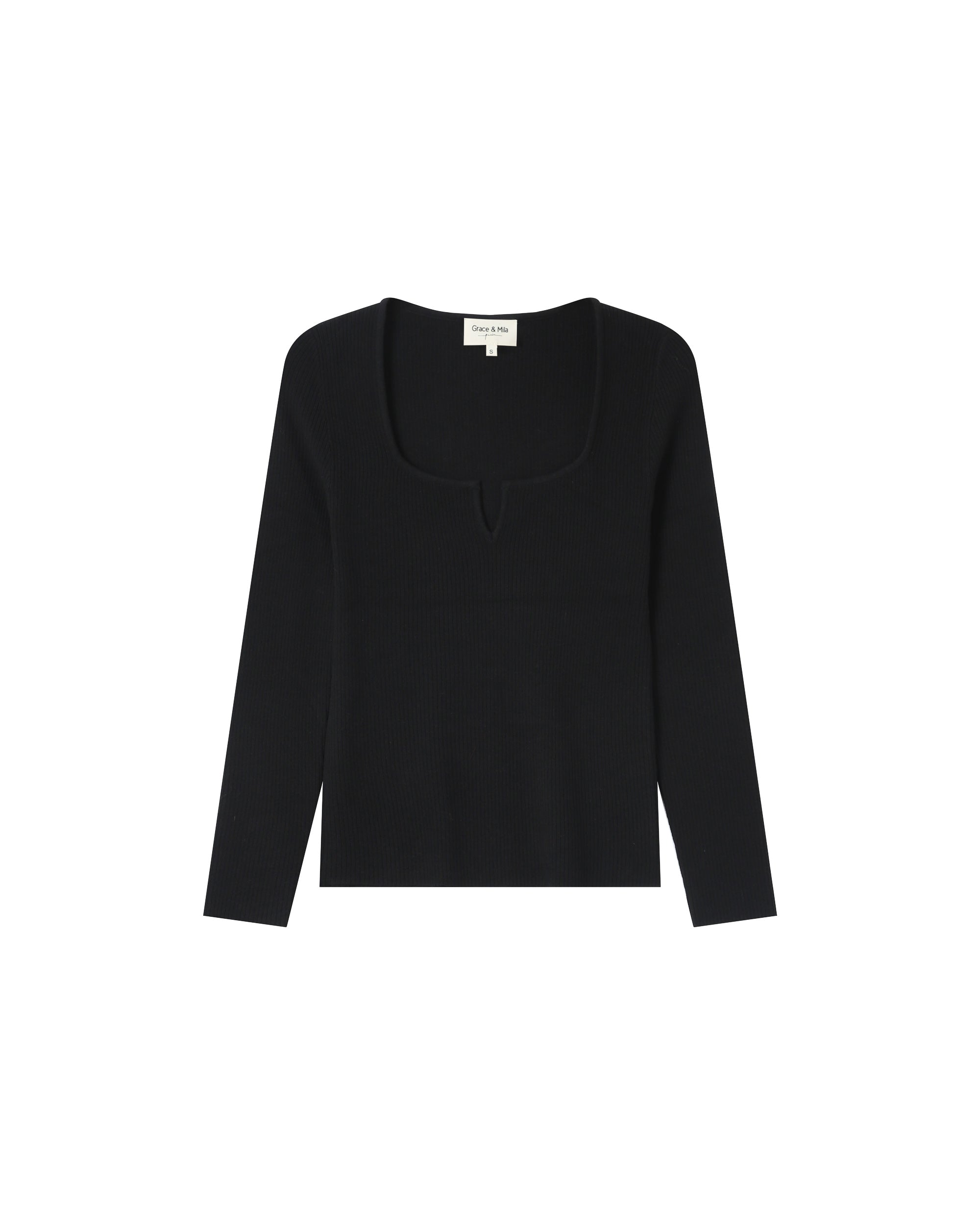 Jersey Cuello Hendido Negro Salem