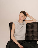 Pull Sans Manches Gris Say