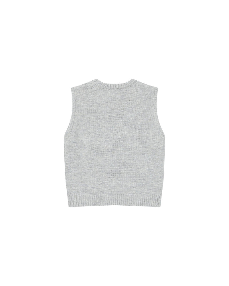 Pull Sans Manches Gris Say