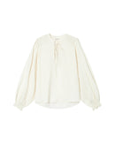 Serinda Tied Neck Blouse Ecru
