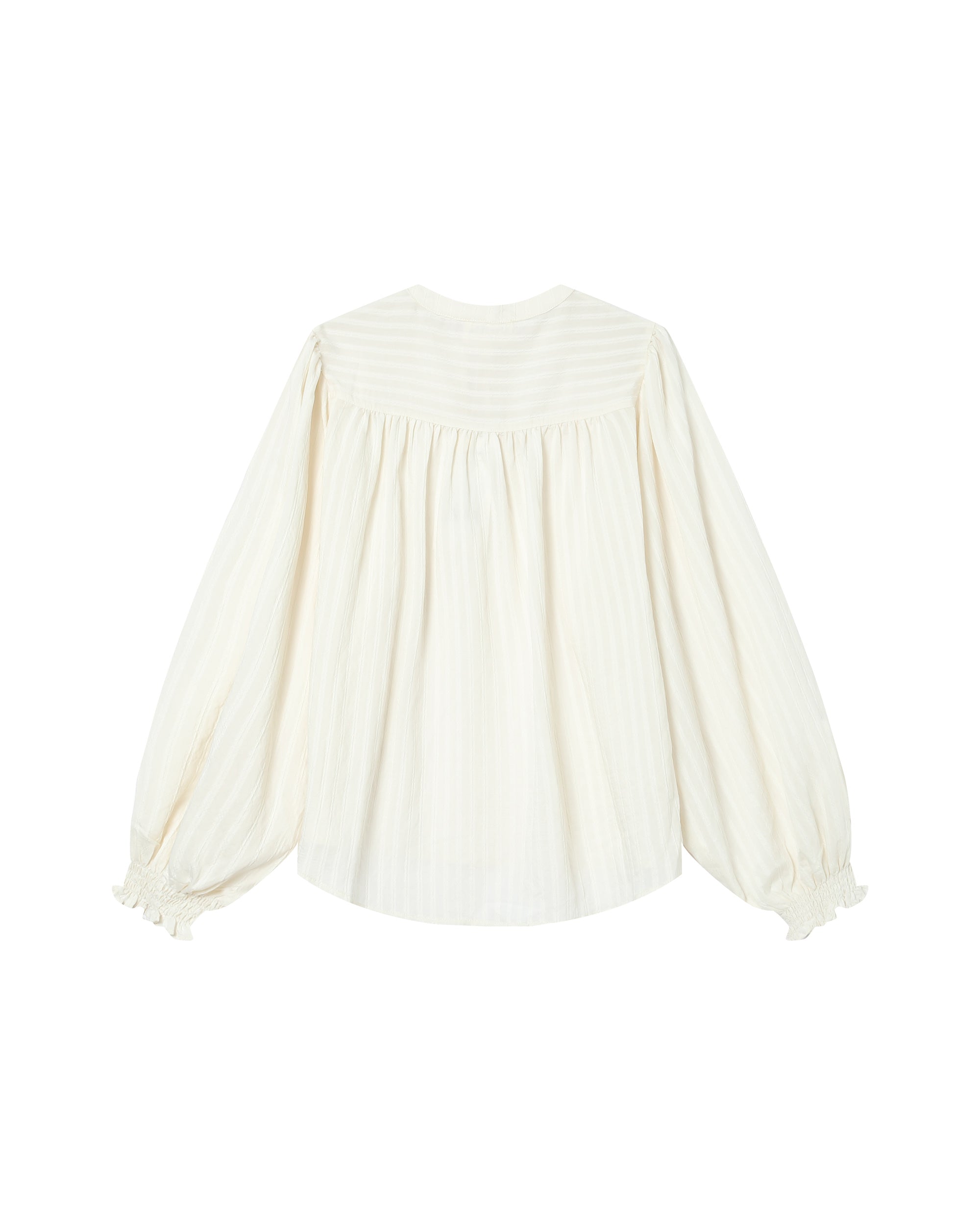 Blusa Cuello Anudado Crudo Serinda