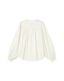 Serinda Tied Neck Blouse Ecru
