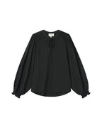 Blusa Cuello Anudado Negro Serinda