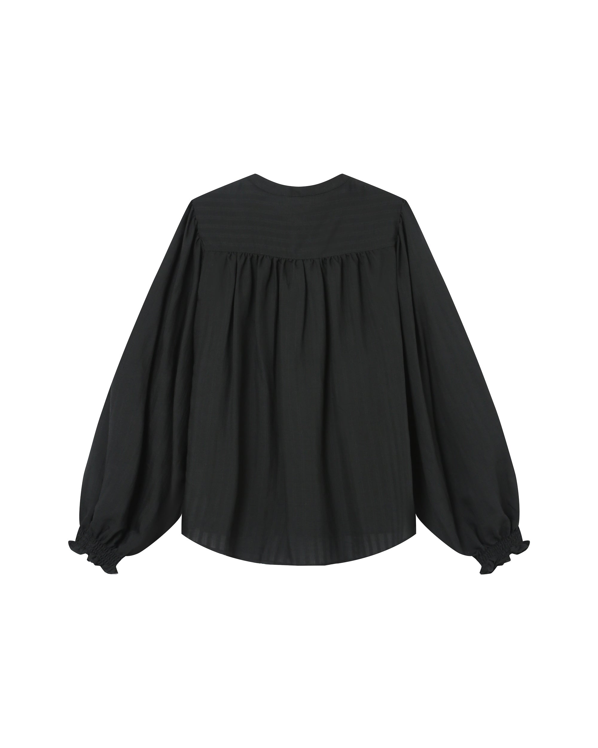 Blusa Cuello Anudado Negro Serinda