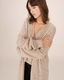 Santiago Beige Long Cardigan