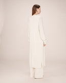 Santiago Ivory Long Cardigan