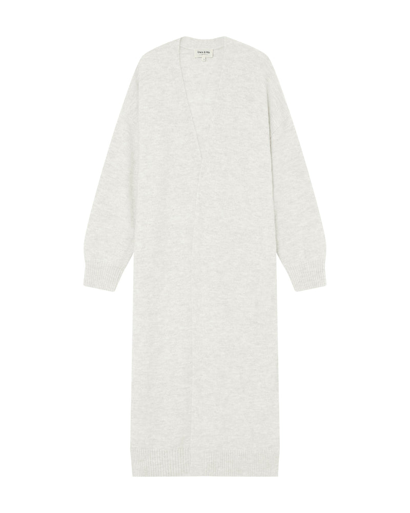 Santiago Ivory Long Cardigan