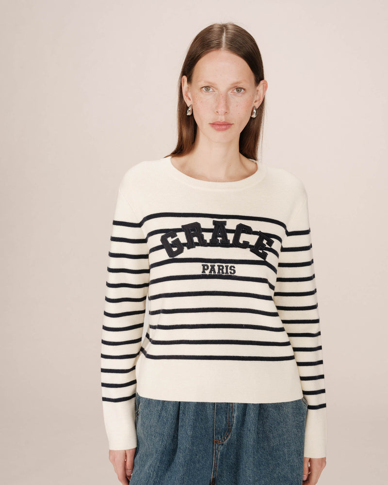 Ecru Sardinia University Sweater