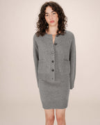 Cardigan oversize gris Sanson