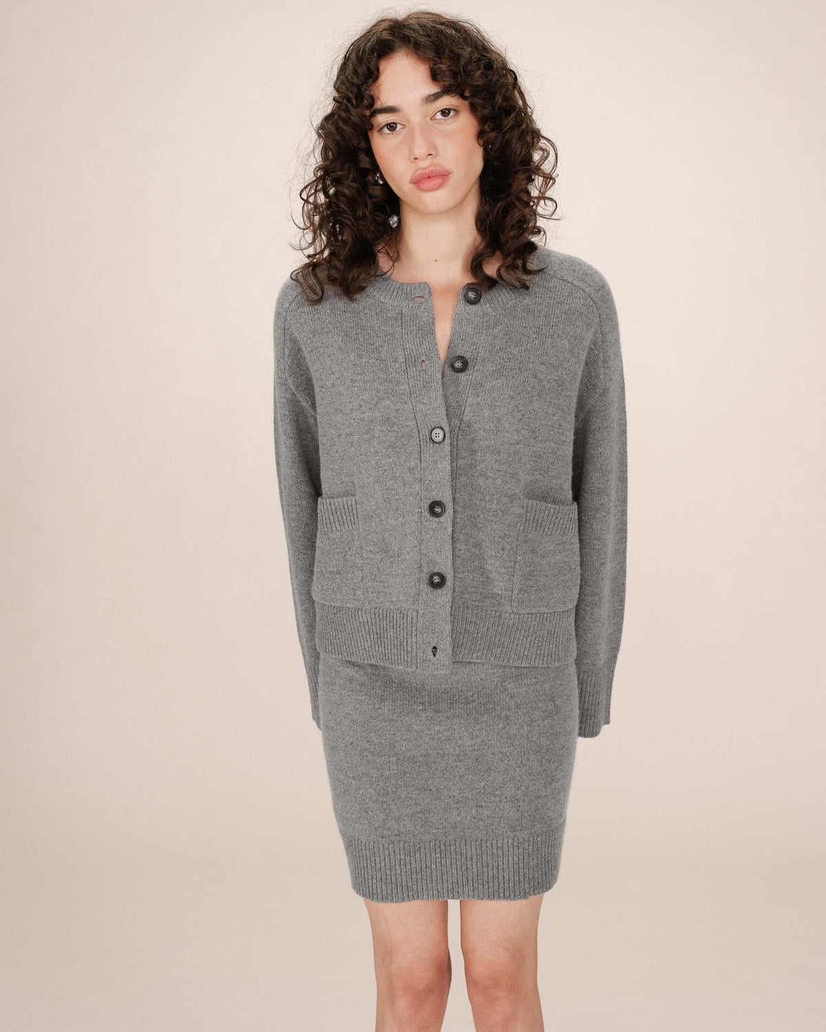 Cardigan oversize gris Sanson