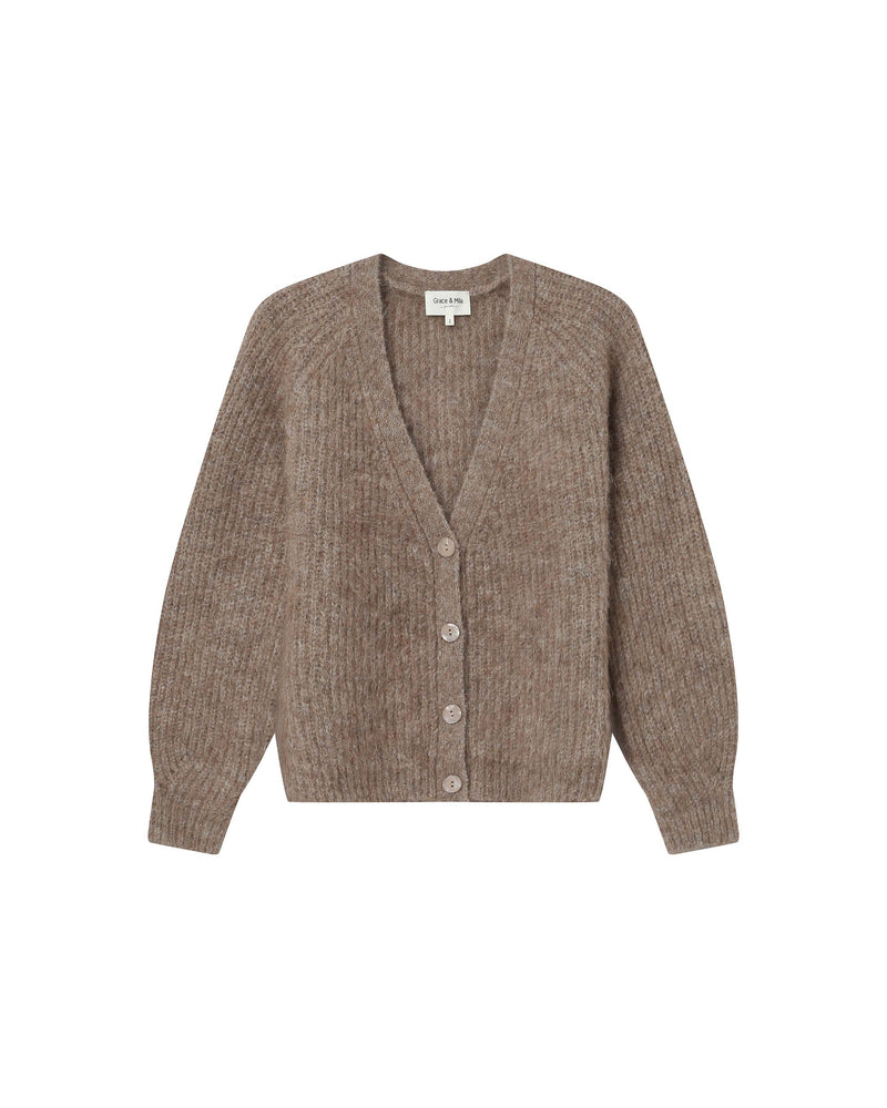 Greige Saluda Cardigan