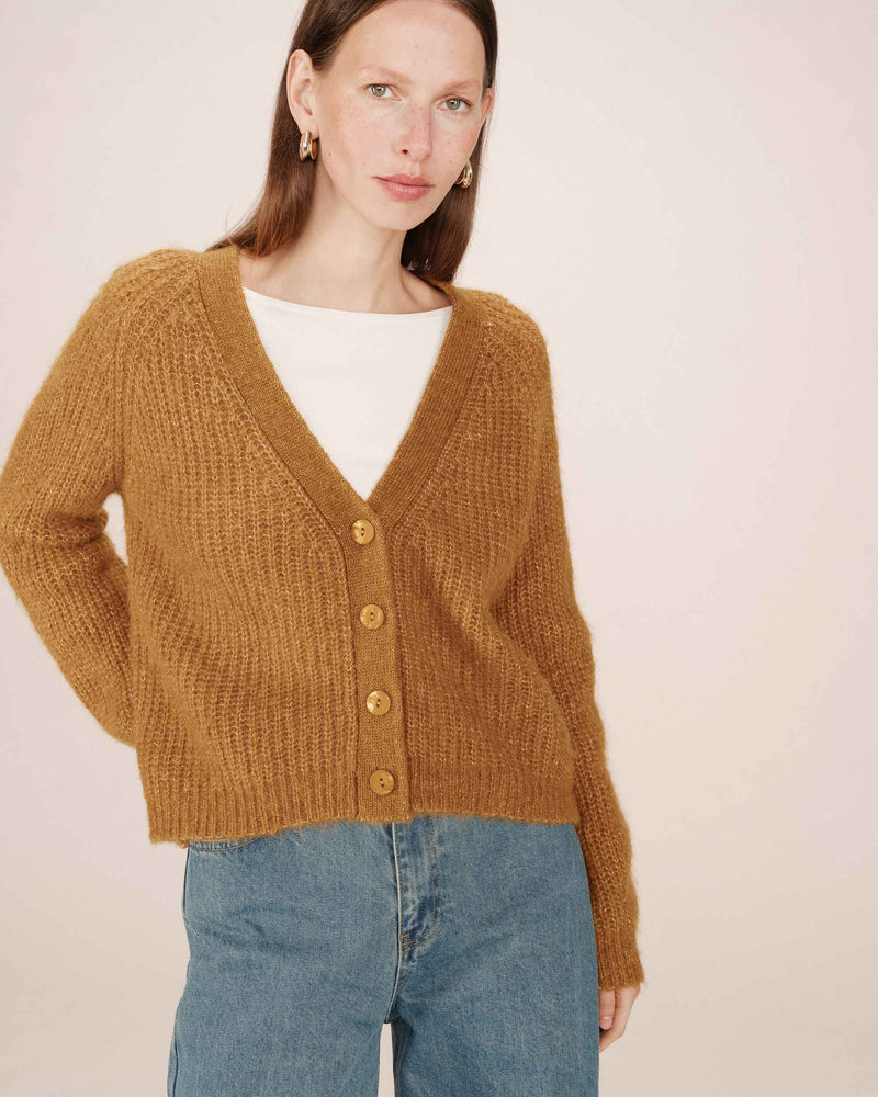 Ocher Saluda Cardigan