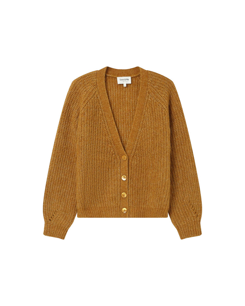 Ocher Saluda Cardigan