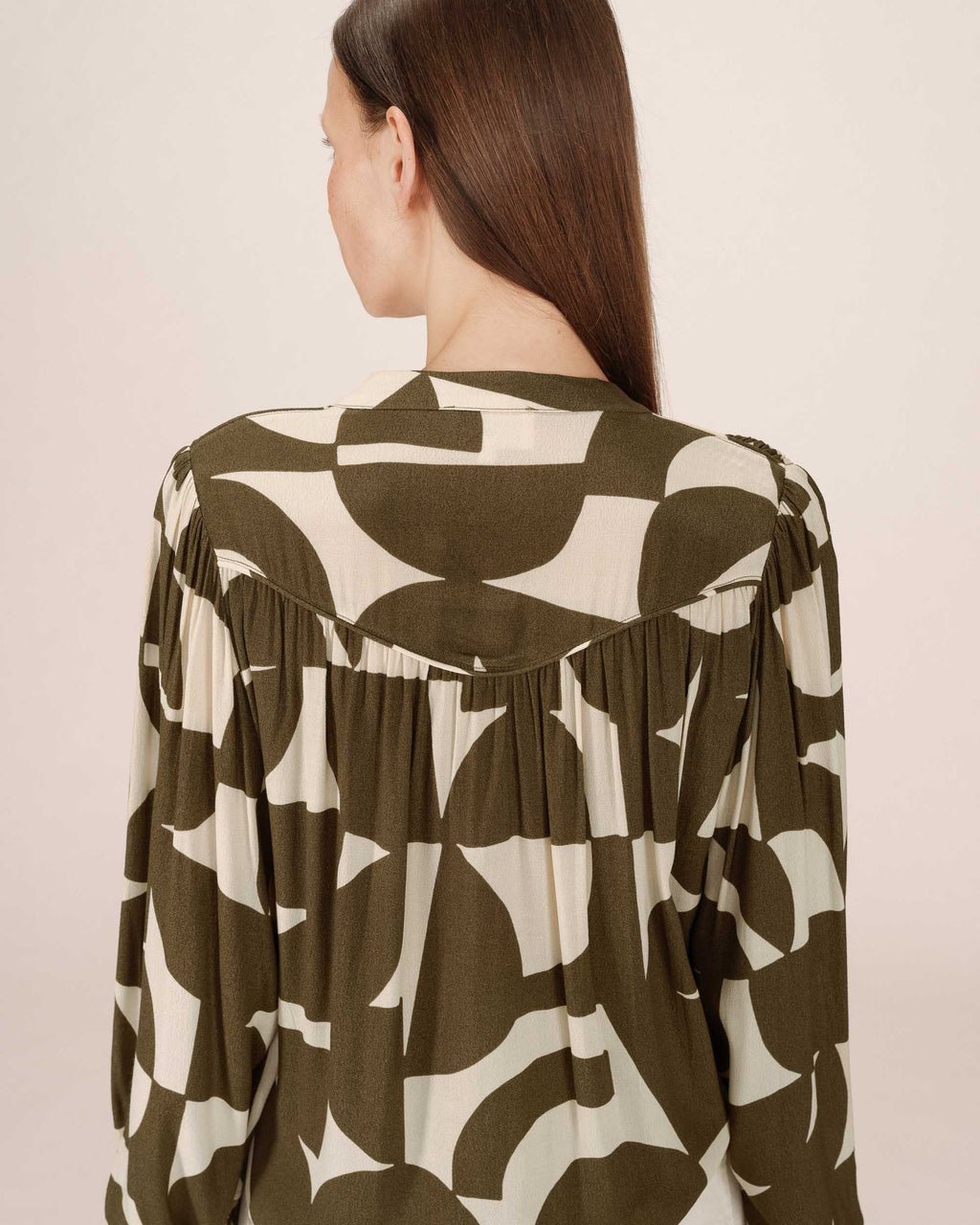 Blusa Estampado Bicolor Oliva Sorpresa