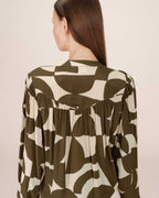 Blusa Estampado Bicolor Oliva Sorpresa