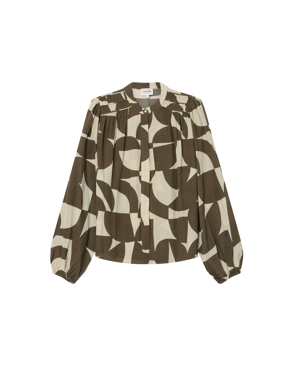 Blusa Estampado Bicolor Oliva Sorpresa