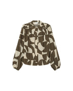 Blusa Estampado Bicolor Oliva Sorpresa