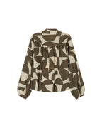 Blusa Estampado Bicolor Oliva Sorpresa