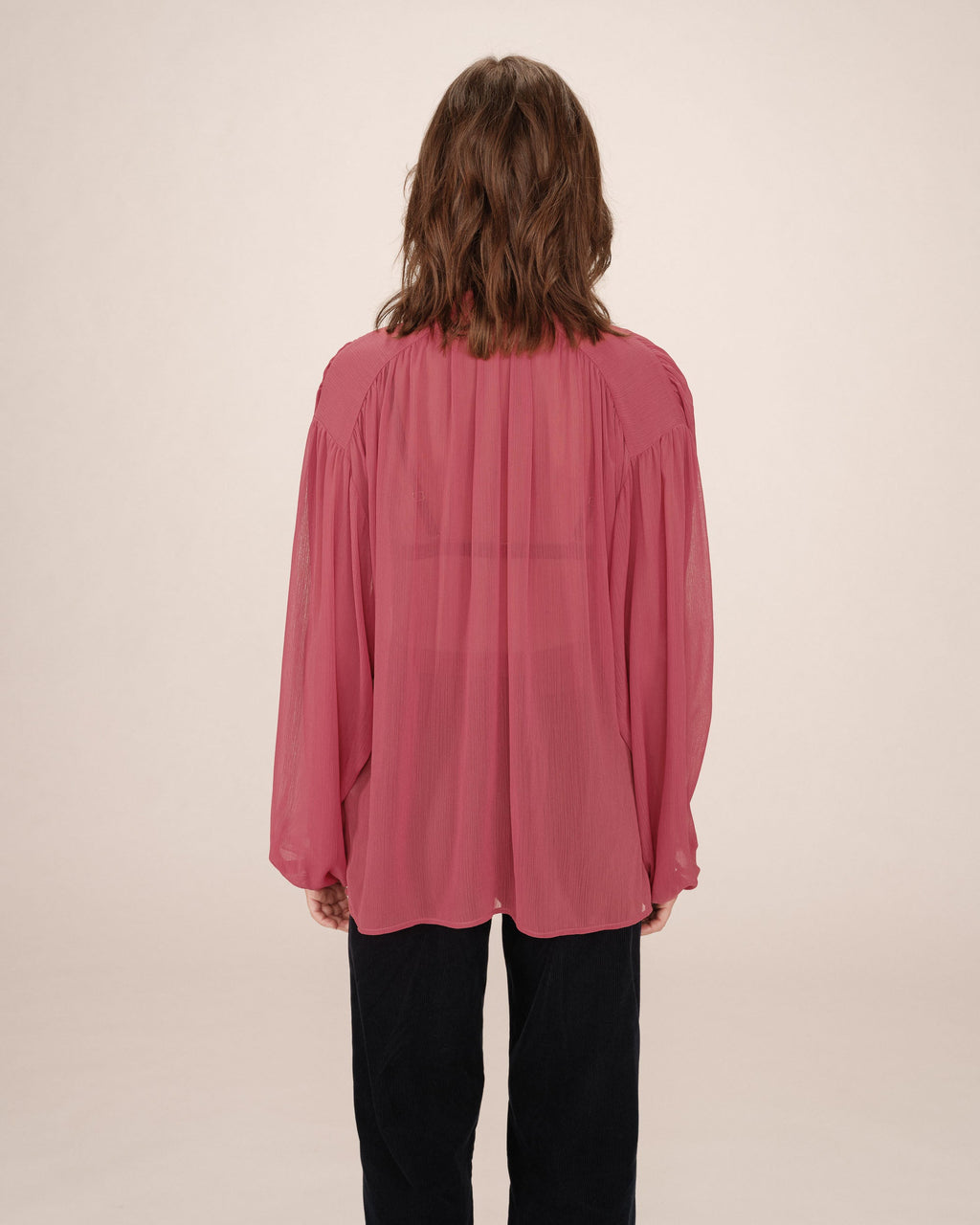 Blouse Col Lavallière Blush Splendide