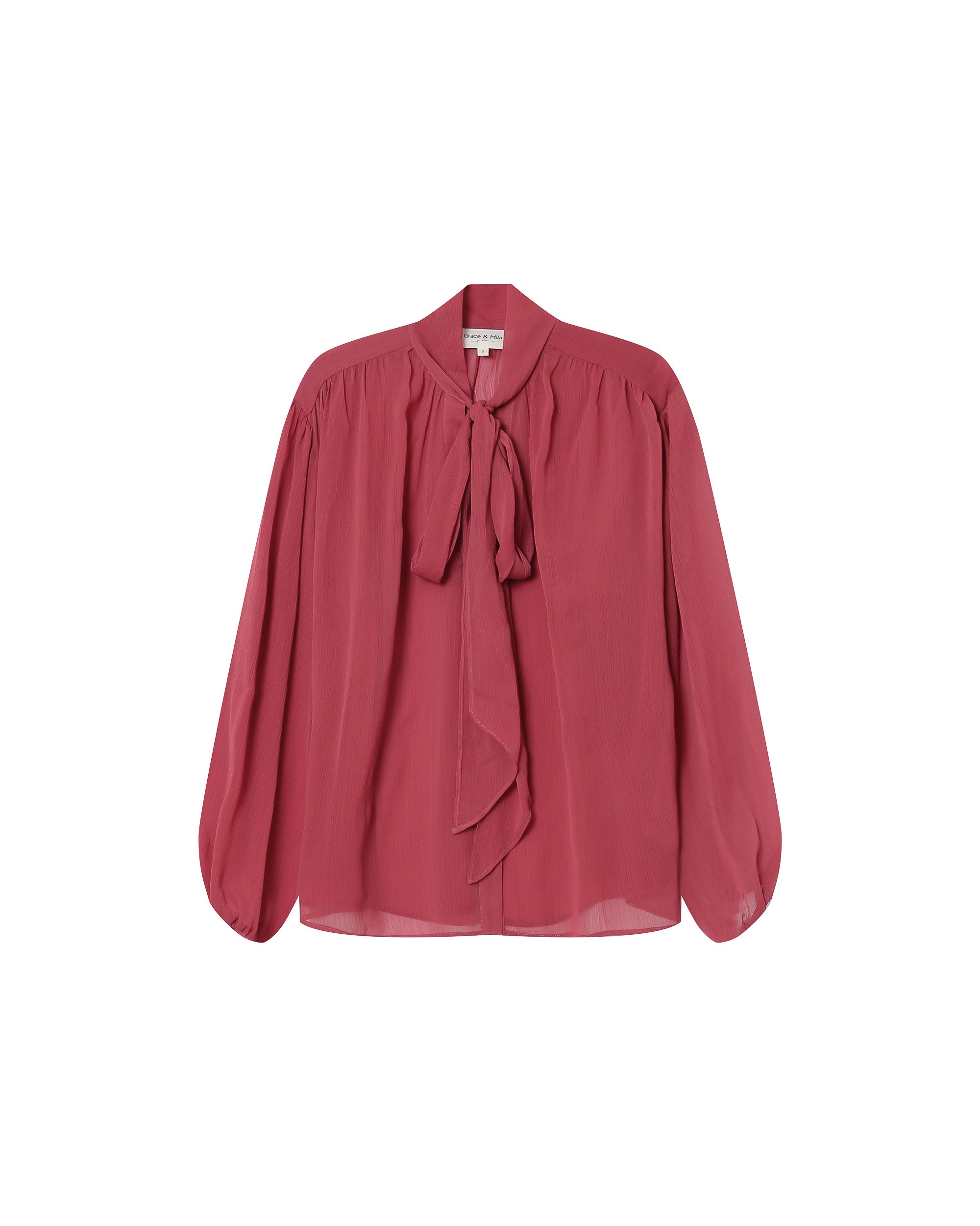 Blouse Col Lavallière Blush Splendide
