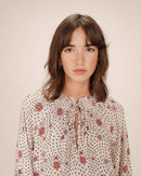 Scarlett Ecru Printed Blouse