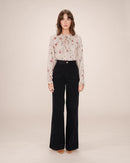 Scarlett Ecru Printed Blouse