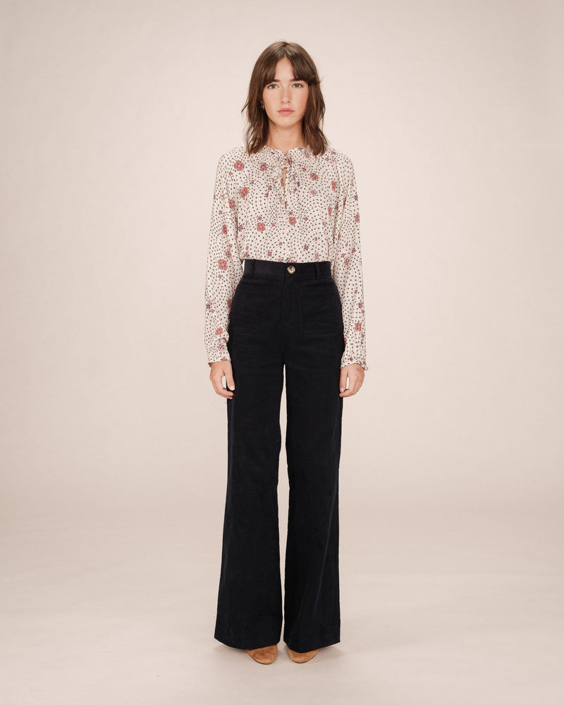 Scarlett Ecru Printed Blouse