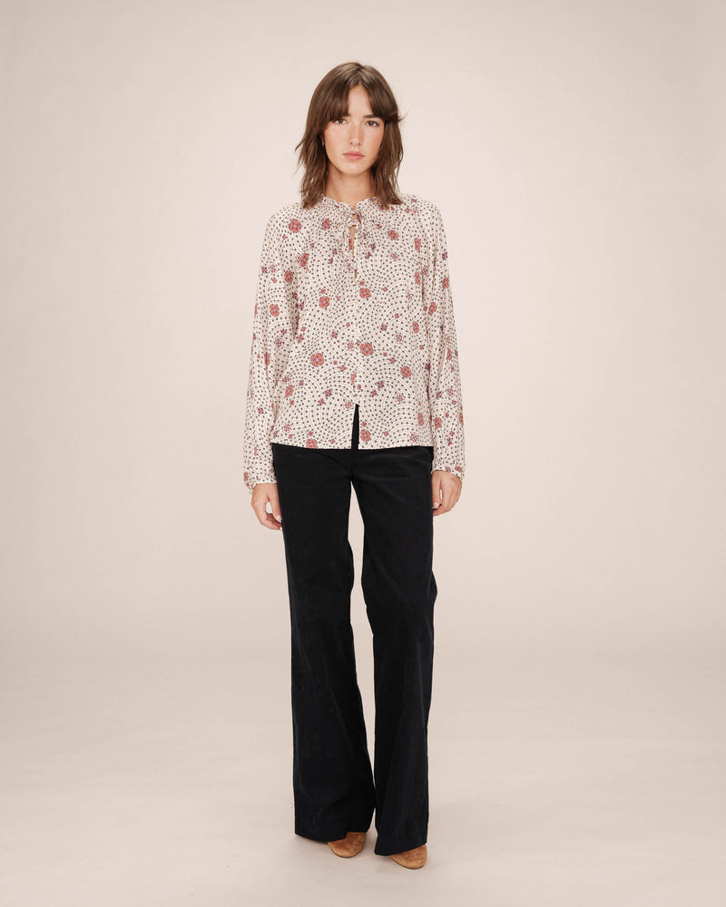 Scarlett Ecru Printed Blouse