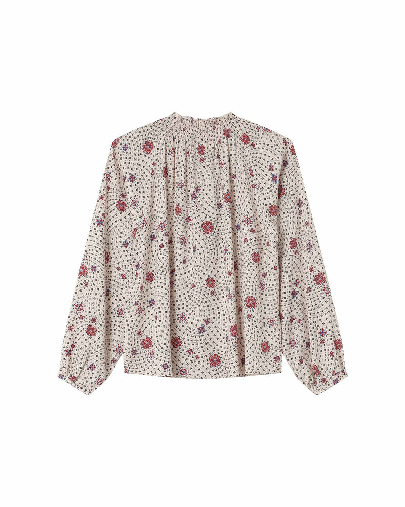 Scarlett Ecru Printed Blouse