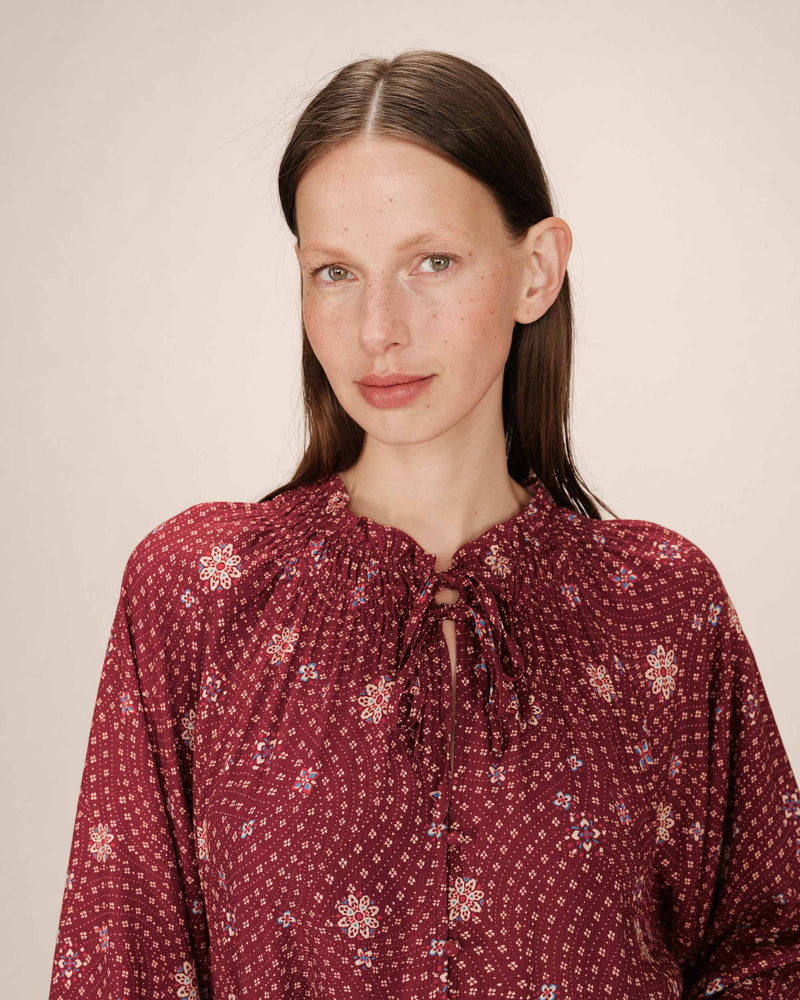 Blusa estampada terracota Scarlett