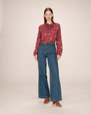 Blusa estampada terracota Scarlett
