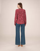 Blusa estampada terracota Scarlett