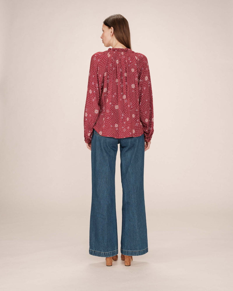 Blusa estampada terracota Scarlett