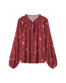 Blusa estampada terracota Scarlett