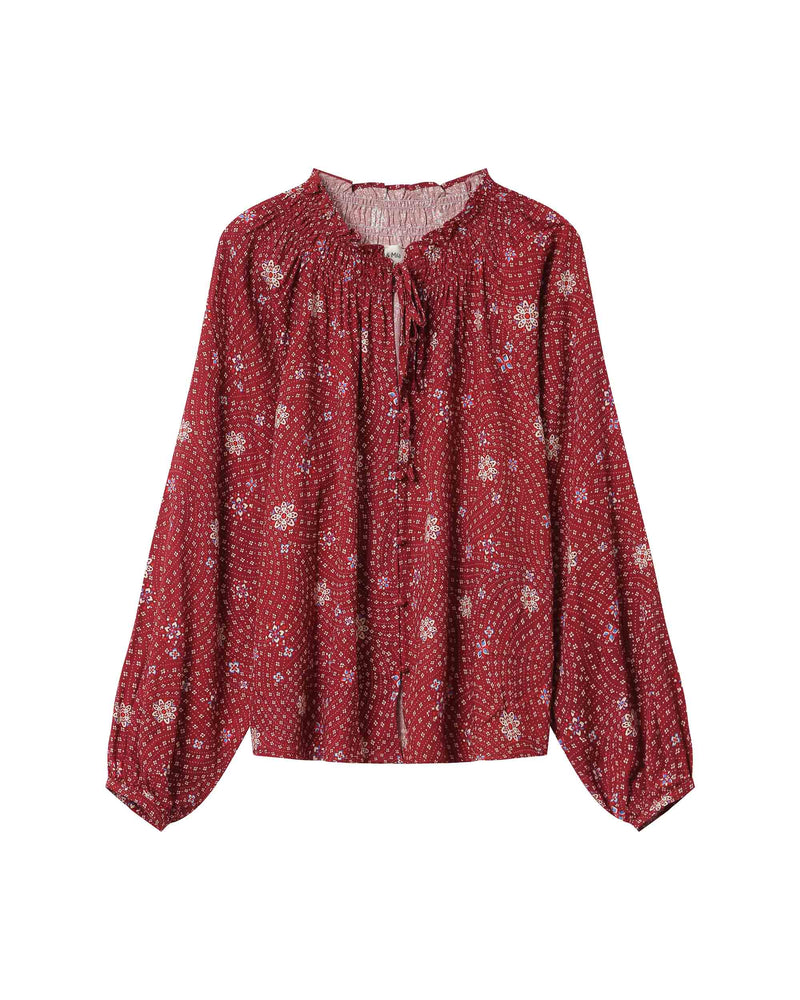 Blusa estampada terracota Scarlett