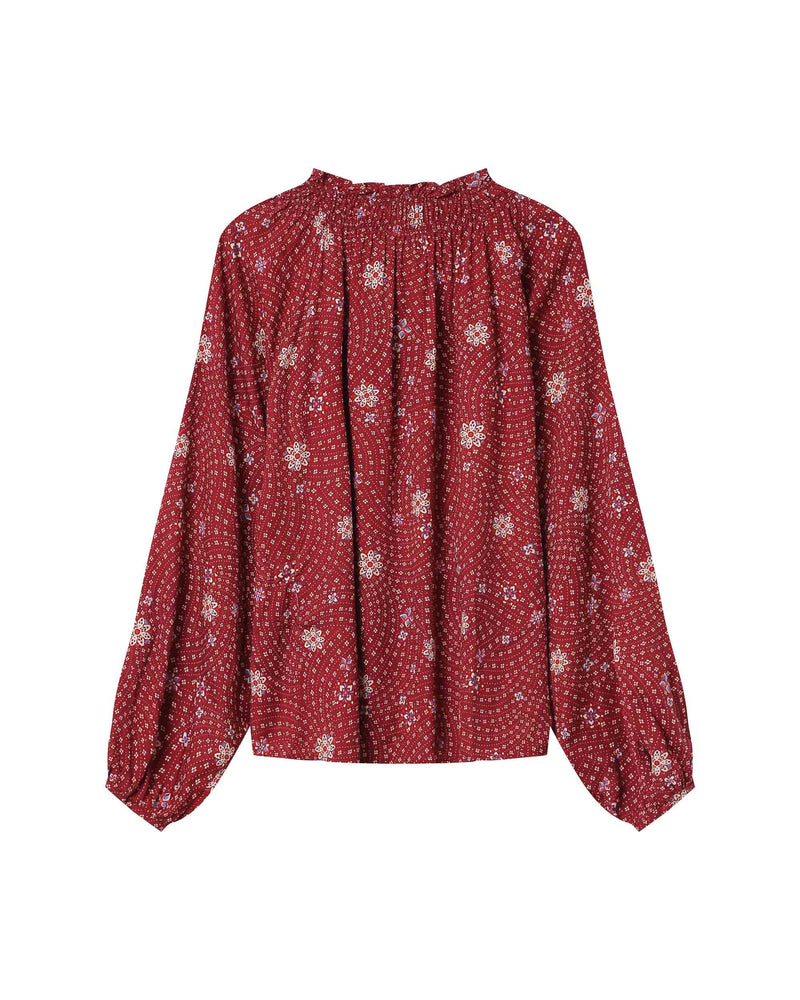Blusa estampada terracota Scarlett
