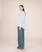 Camisa Oversize Azul Aciano Sira