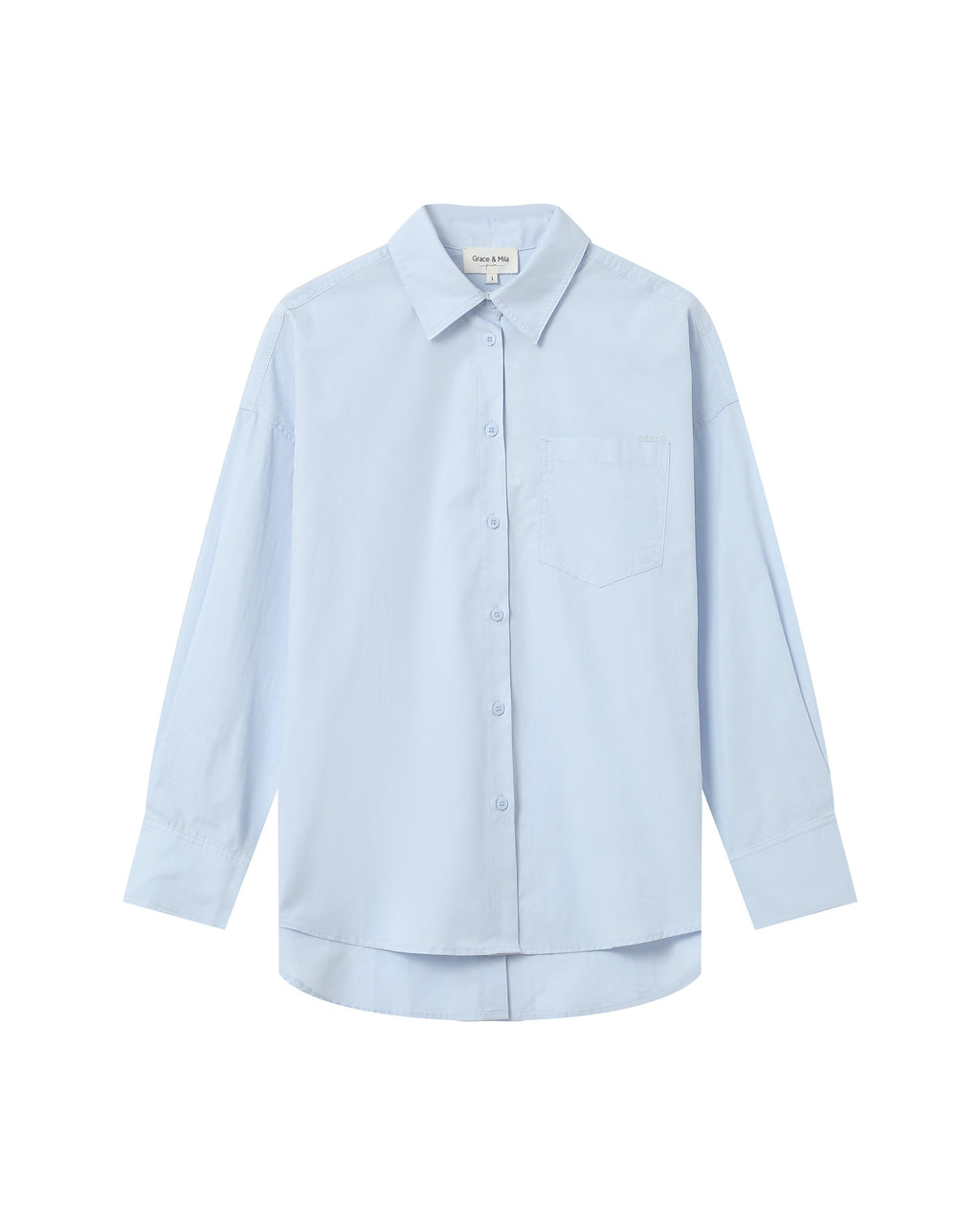 Camisa Oversize Azul Aciano Sira