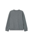 Sharly Gray Embroidered Message Sweater