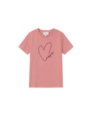 Camiseta rosa con mensaje Sixte