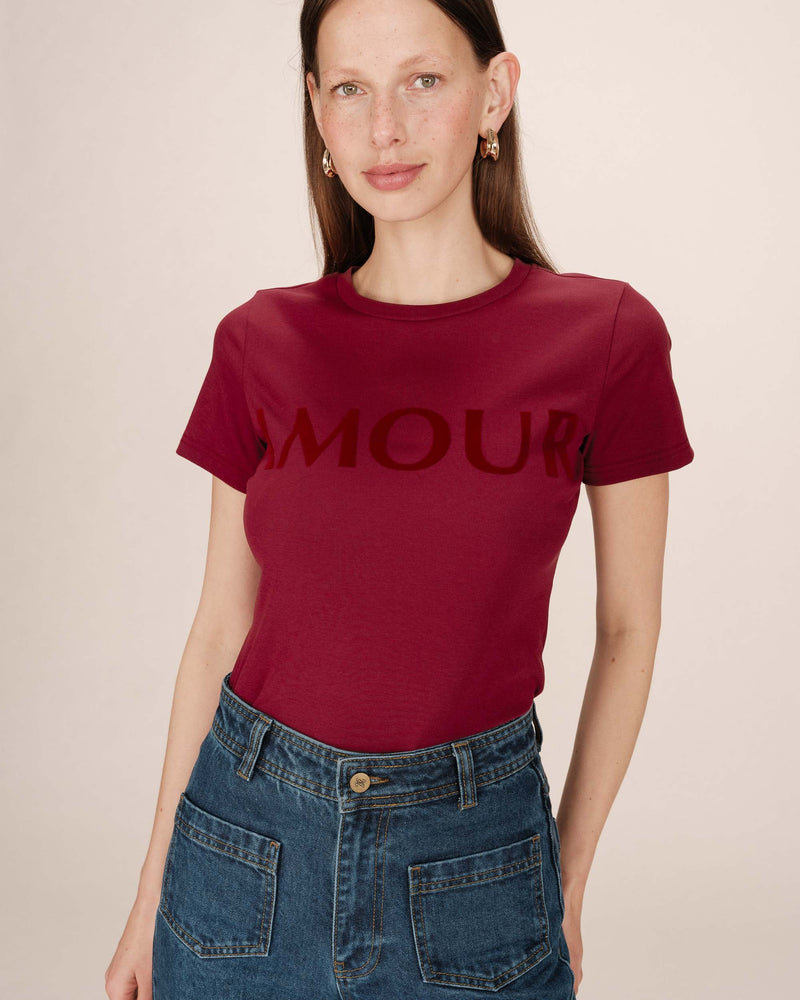 Sixte Camiseta Burdeos Mensaje