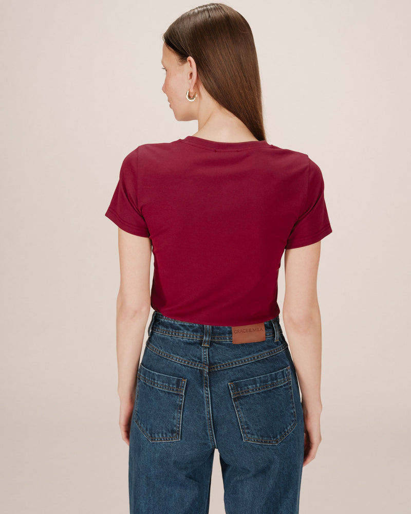 Sixte Camiseta Burdeos Mensaje