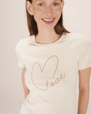 Sixte Ecru Message T-Shirt