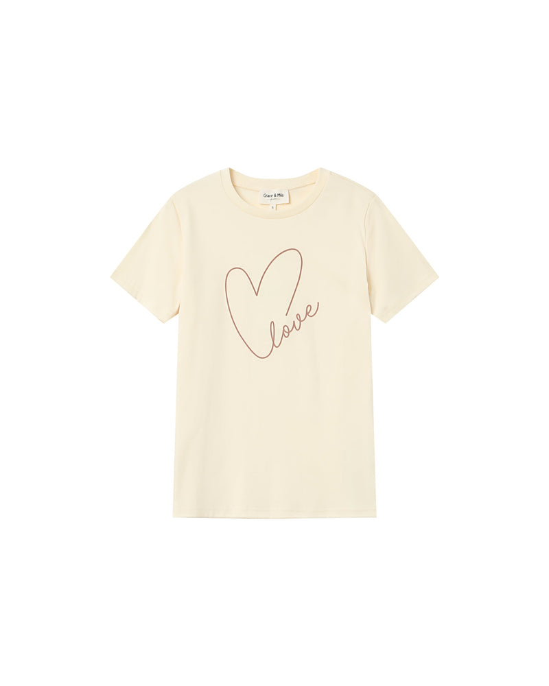 Sixte Ecru Message T-Shirt