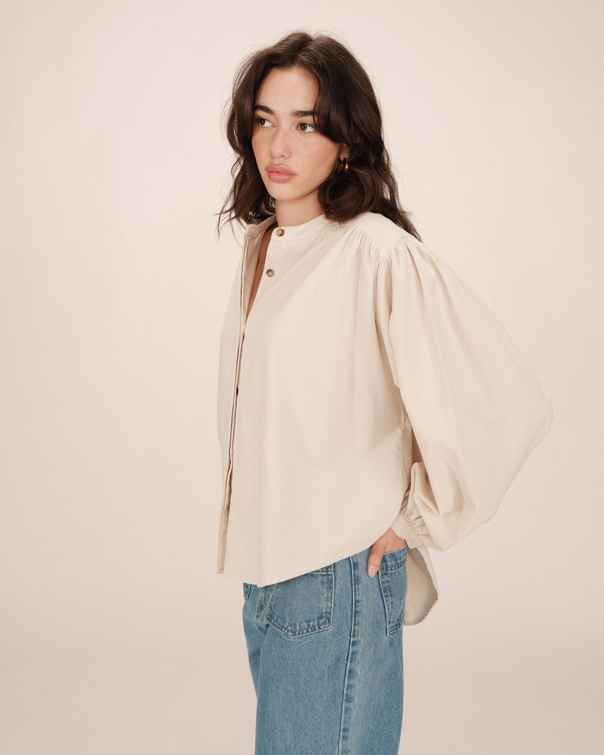 Oversized Ecru Blouse Suri