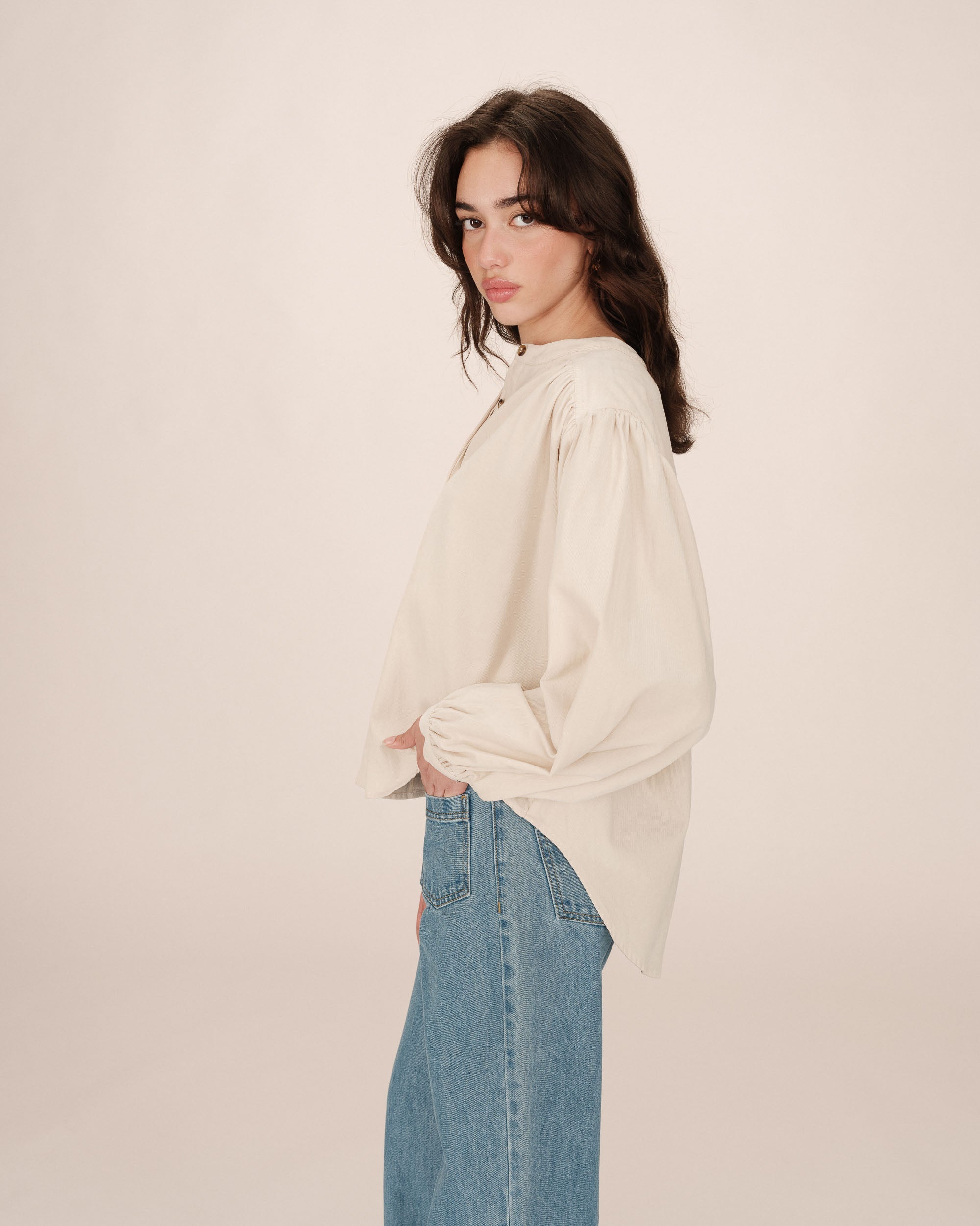 Oversized Ecru Blouse Suri